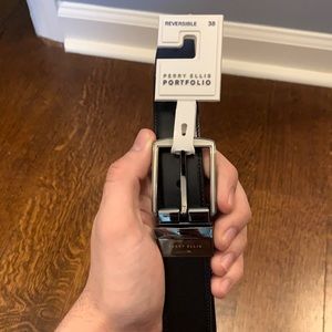 Perry Ellis - brown/black reversible belt